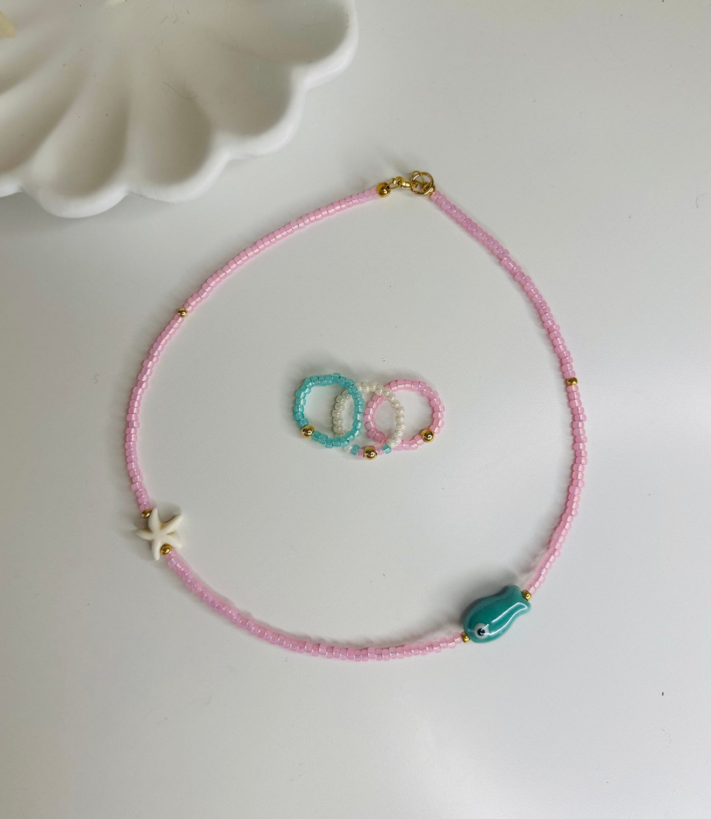 Playita Necklace and rings Set