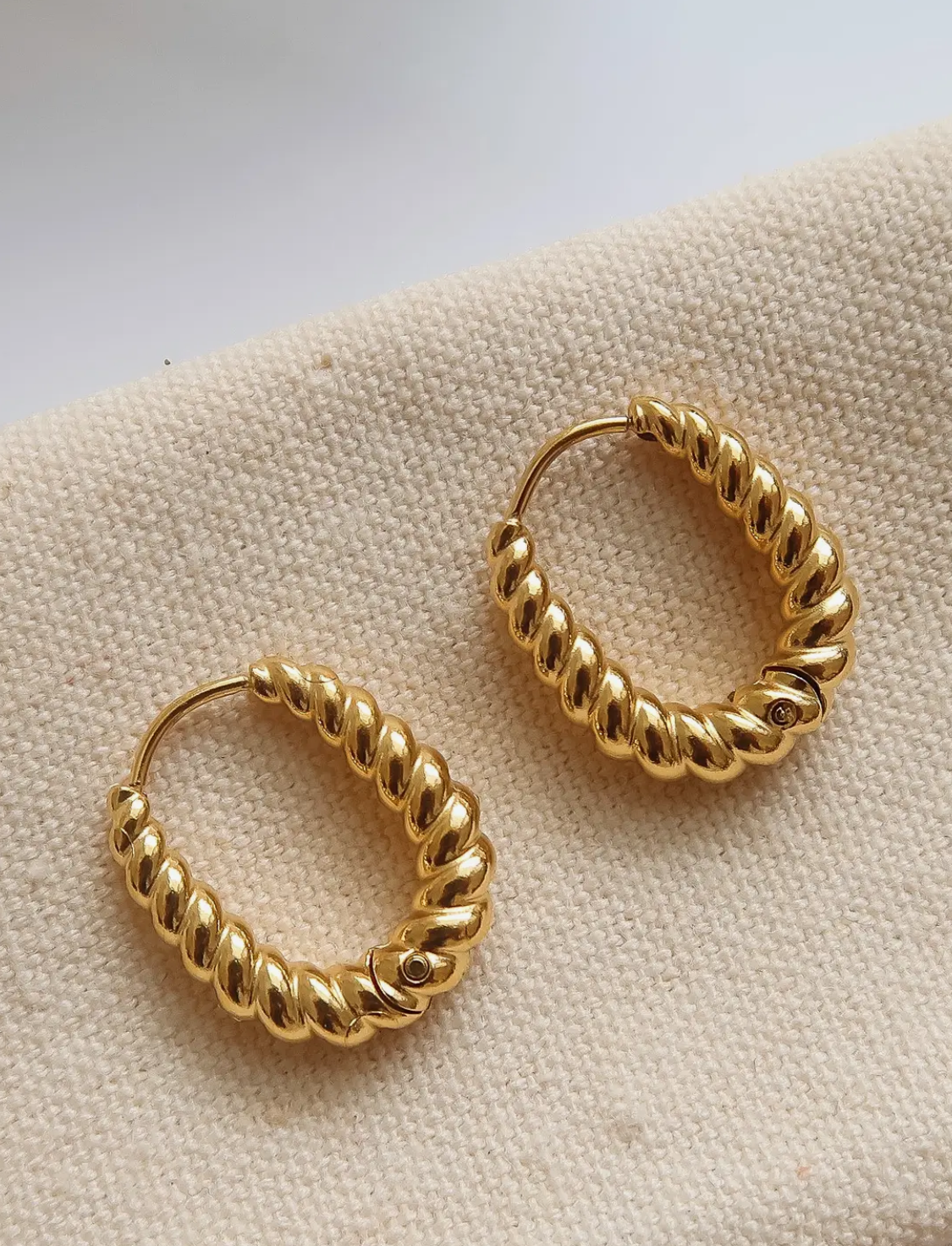 Rope Twisted Hoops